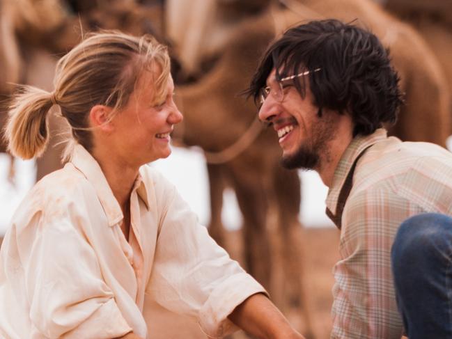 A shot of Mia Wasikowska and Adam Driver from the film Tracks, which is now streaming on new female-focused streaming service Femflix.