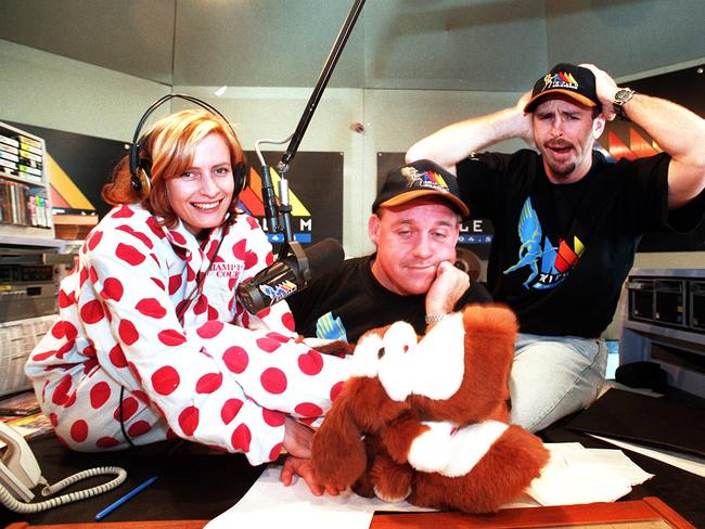TripleM’s Big Breakfast Crew of Clare Blake, Dean Miller and Gary "Badge" Belcher.