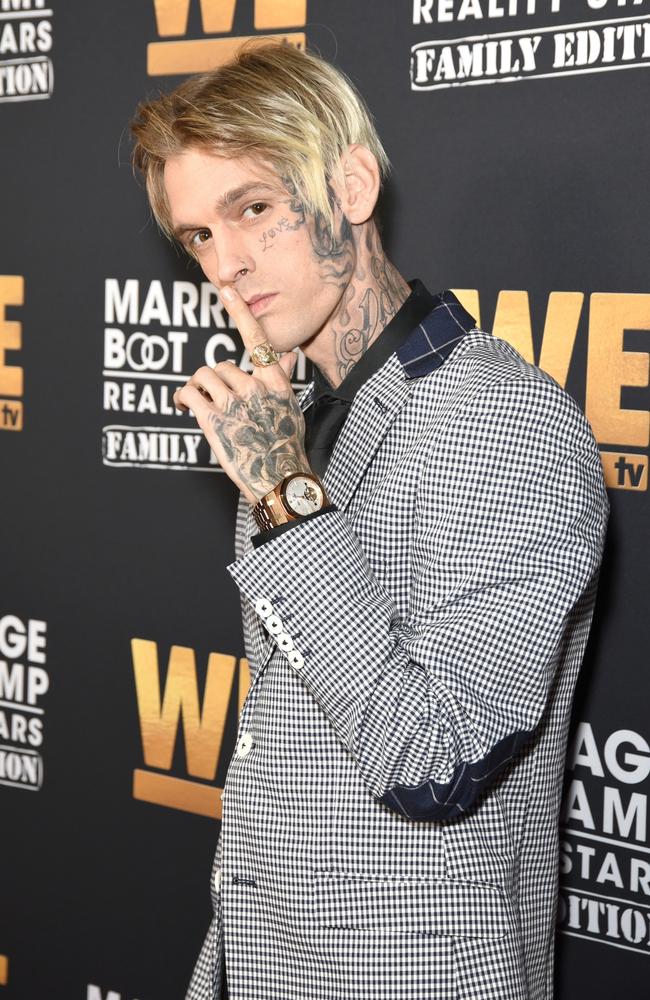 Singer and actor Aaron Carter has died at age 34. Picture: Presley Ann/Getty Images for WE TV