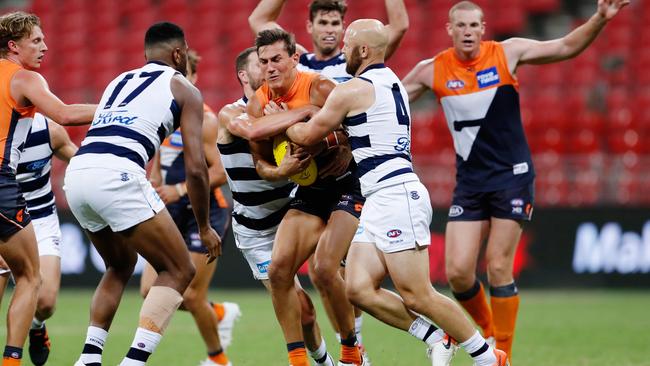 Gary Ablett’s forward pressure was good against the Giants.