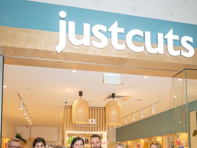 Staff at Just Cuts Rose City at their grand opening (Photo: supplied)