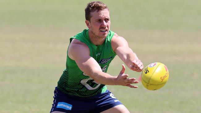 Mitch Duncan had a day out against the Eagles. Picture: Michael Klein