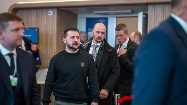 Ukrainian president Volodymyr Zelensky at the annual meeting of the World Economic Forum in Davos. Picture: AFP