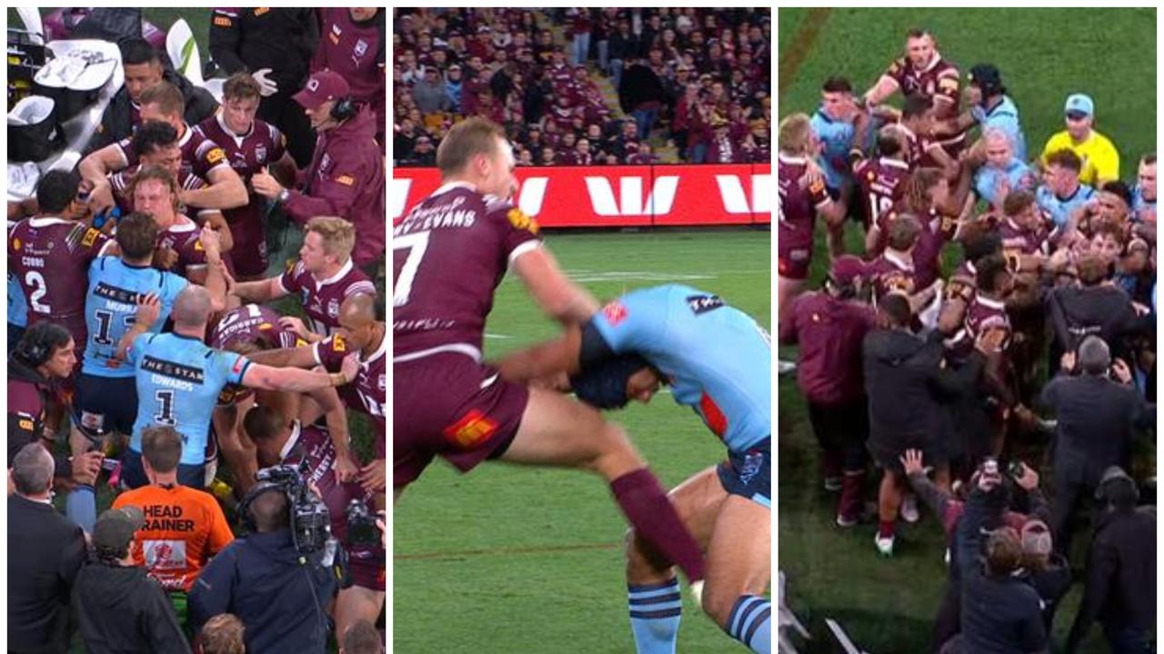 Wild brawl sparks strange double sin binning