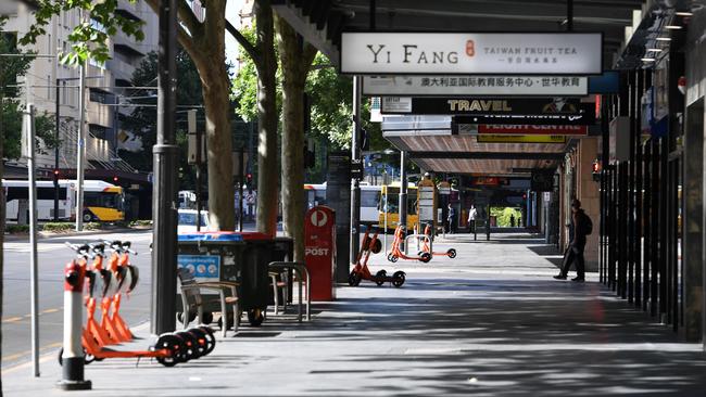 Many small businesses in Adelaide’s CBD say they are struggling to survive, a situation worsened by snap lockdowns. Picture: Tricia Watkinson