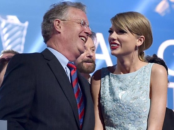 Scott Swift with his daughter. Picture: Getty