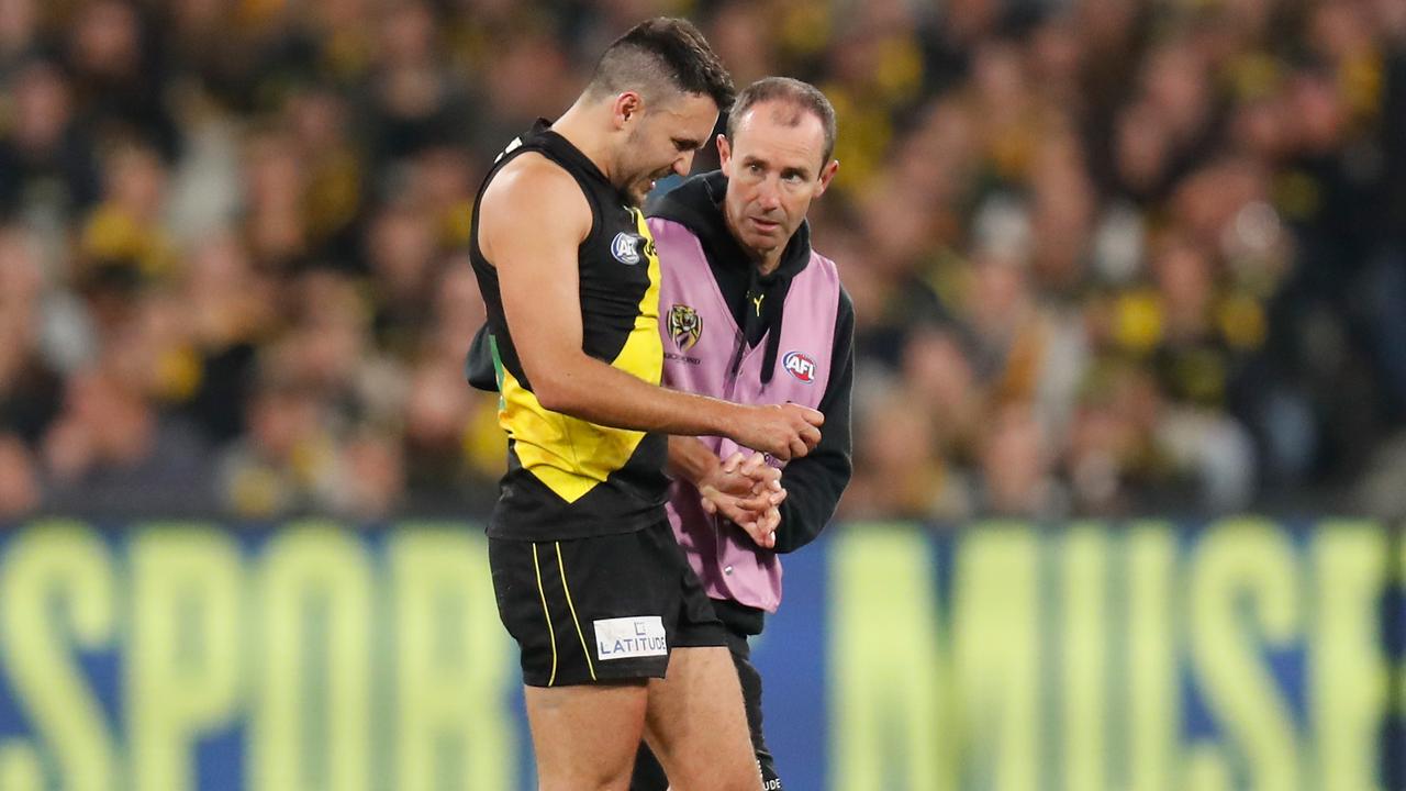 Richmond’s injury toll continues to climb. (Photo by Michael Willson/AFL Photos via Getty Images)