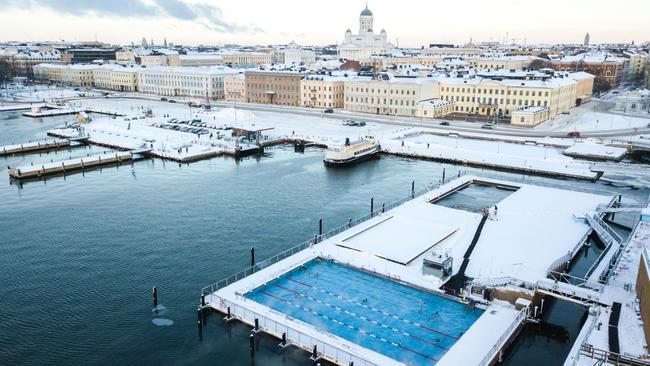 Helsinki winter pool.