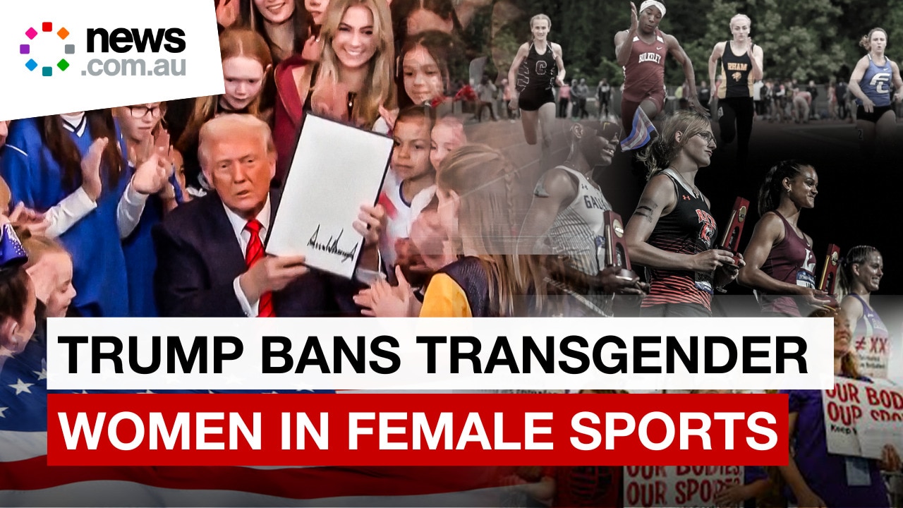 Trump orders ban on transgender women in female sports