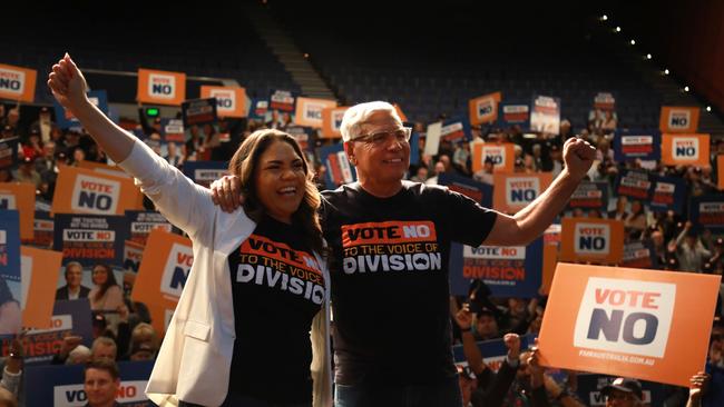 Jacinta Price and Warren Mundine are leading No campaigners. Picture: NCA NewsWire/Philip Gostelow.