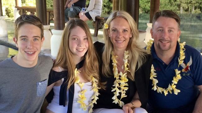 Hunter, Amy, Sophie and Bruce Sedgwick before the arrival of Covid and the vaccine rollout.