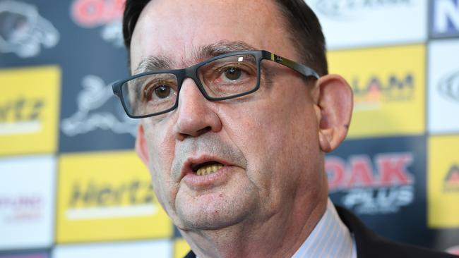 Penrith Panthers CEO Brian Fletcher tried to broker a peace deal between NRL clubs and the NSWRL. Picture: AAP Image/Joel Carrett