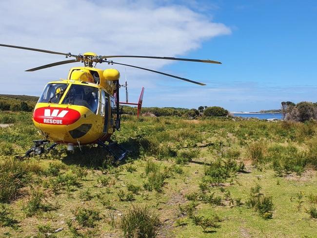 Search crews in the Pieman River area on Tasmania's West Coast Picture: Tasmania Police