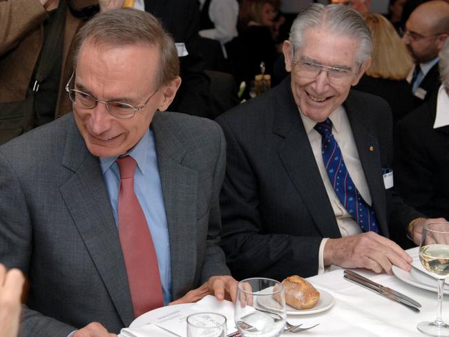 Gough Whitlam celebrated his 90th birthday at Machiavelli's with then NSW Premier Bob Carr.