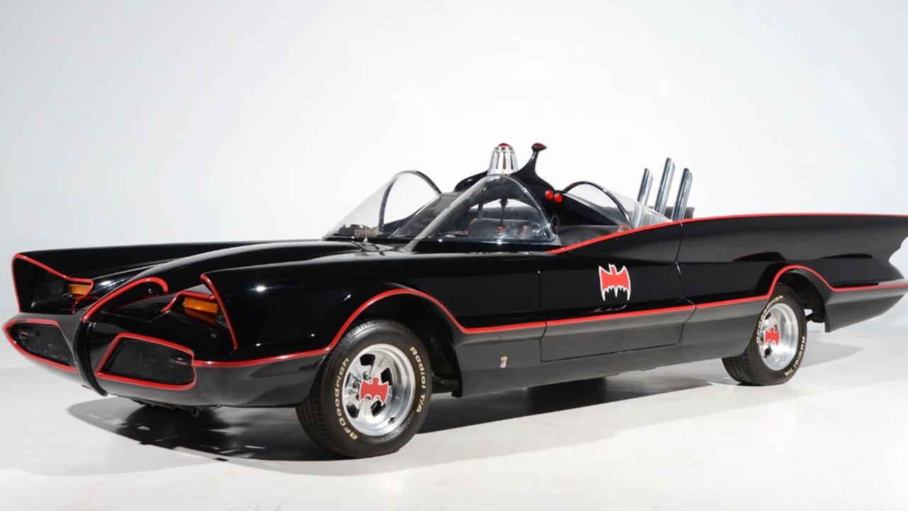 The 1966 Ford Futura convertible which was turned into the Batmobile to resemble one from the original Batman series. Yours for $2m.