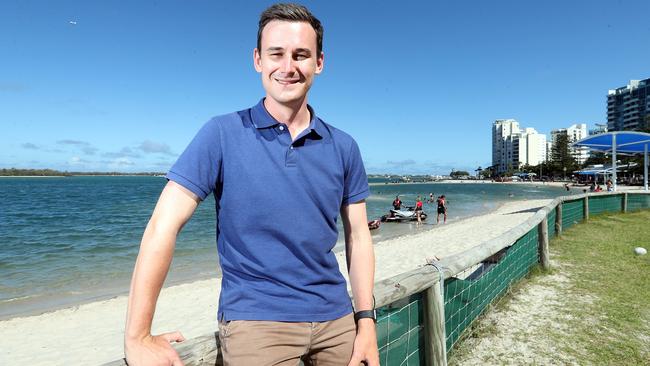 LNP candidate for Bonney Sam O'Connor, 27, is holding a narrow lead. Picture: Richard Gosling