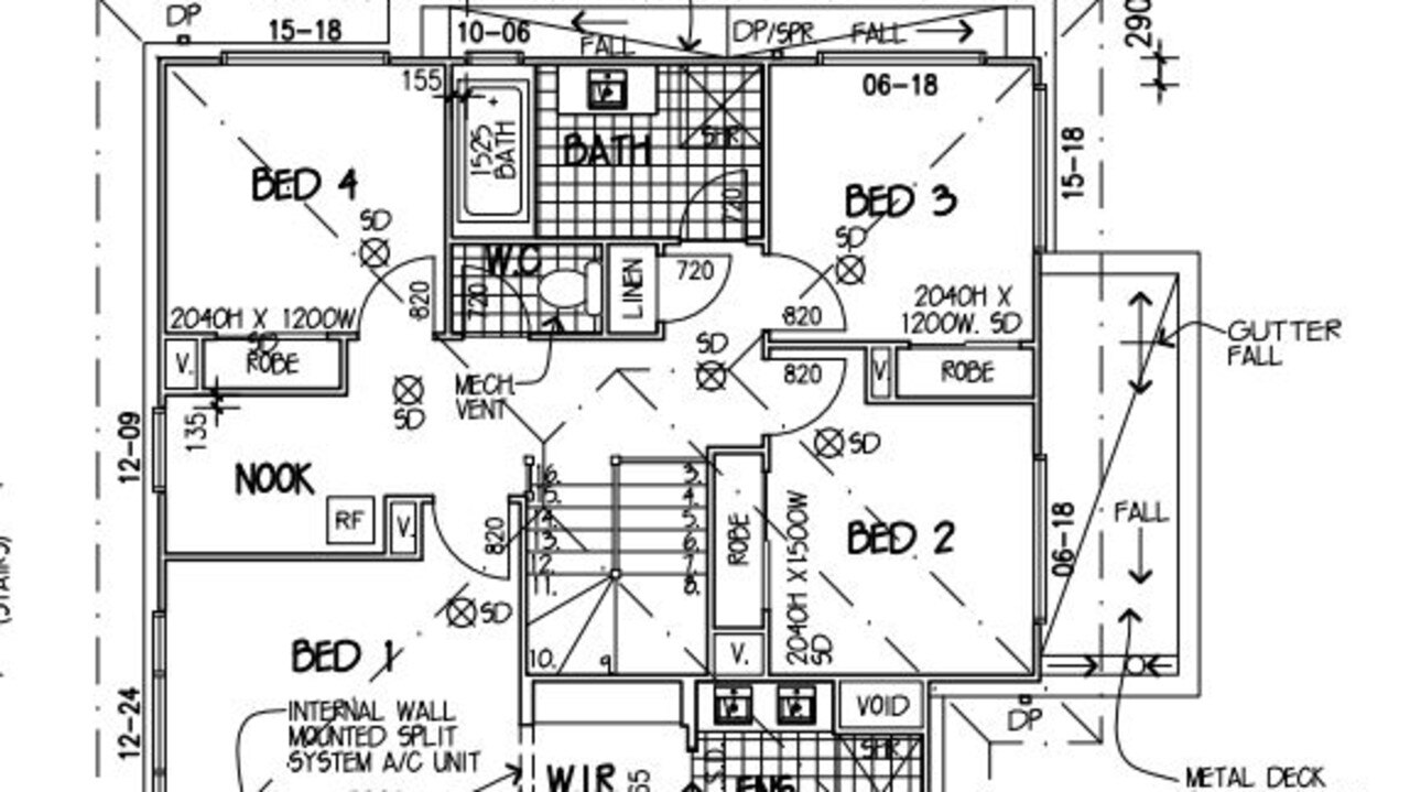 Each two-storey townhouse would have four bedrooms.