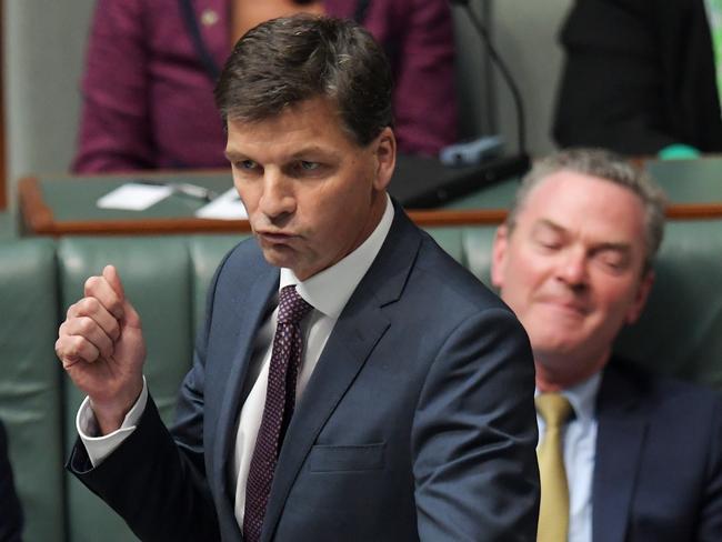 Angus Taylor’s attempted resignation paired with Peter Dutton’s move to the backbench, has disrupted the organisation of the Five Eyes summit. Picture: AAP