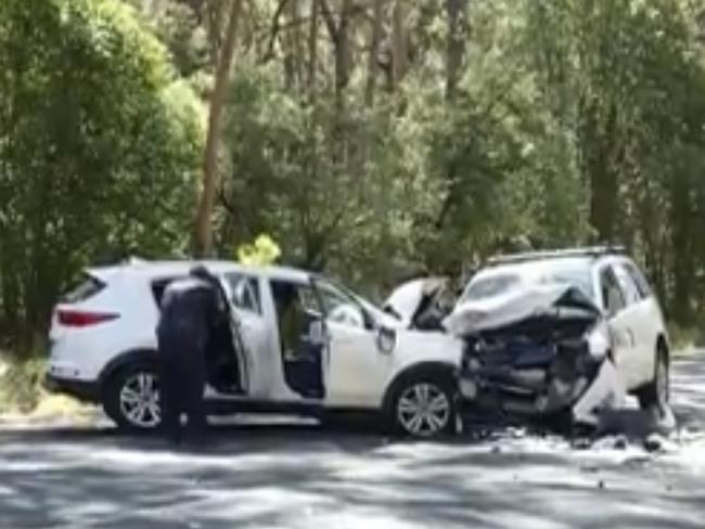 The scene of the fatal accident on the south coast in September 2020. Picture: Nine News