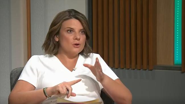 Kelli Underwood hosting ABC Offsiders. Photo: IView.