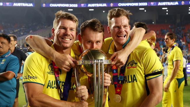 Smith (right) won two ODI World Cups, including the last edition in 2023. (Photo by Robert Cianflone/Getty Images)