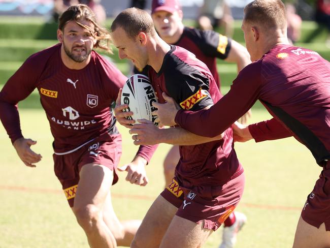 Daly Cherry-Evans at Maroons training. Picture: Liam Kidston