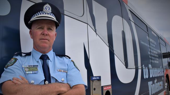 Coffs-Clarence Police Superintendent Steve Clarke. NSW Police has stated two on-call officers are in the Woolgoolga for “immediate response at all hours”. Picture: Bill North