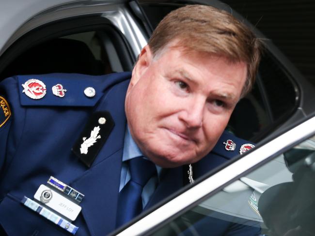 29/07/16  Acting Deputy Commissioner Jeff Loy leaves the Lindt Siege Inquiry in Sydney as the inquest is  delayed until 2pm.Renee Nowytarger / The Australian.