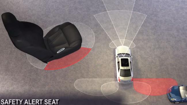 How it works: The vibration in the seat indicates the direction of the hazard.