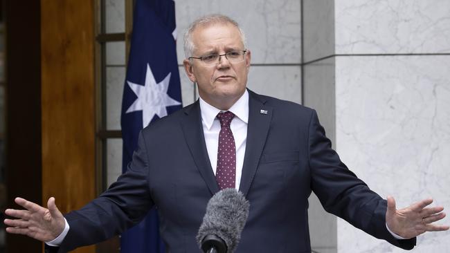 Scott Morrison has hinted that the government would move to a permanent increase to the dole. Picture: Gary Ramage