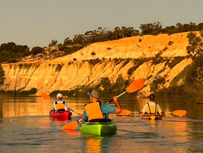 Kayaking near Renmark, South Australia. Picture: Chantelle Francis