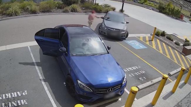 The elderly driver, 72, was injured after Warren smashed part of the car’s windscreen, before shattering the passenger-side window. Picture: Supplied / Queensland Police