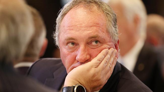 Barnaby Joyce said he had apologised to the PM for the texts. Picture: NCA/Gary Ramage