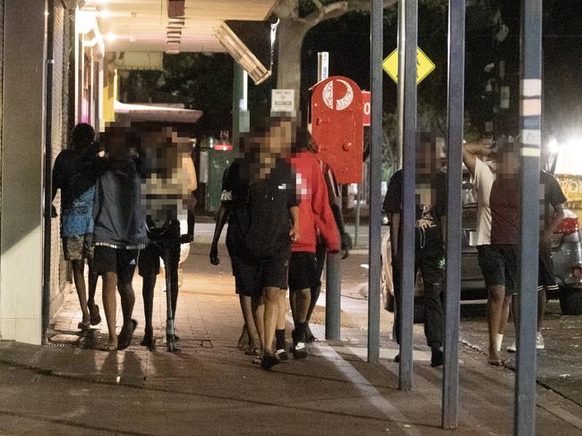 21/01/2023: Young Indigenous Australians on the street in Alice Springs. Picture: Liam Mendes / The Australian