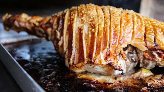 Pork crackling at Fat Pig Farm. Picture: Michelle Crawford