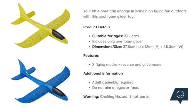 Kmart store toy plane