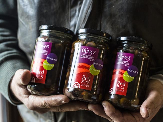 Supplied Editorial Red Rock Olives in the Grampians.