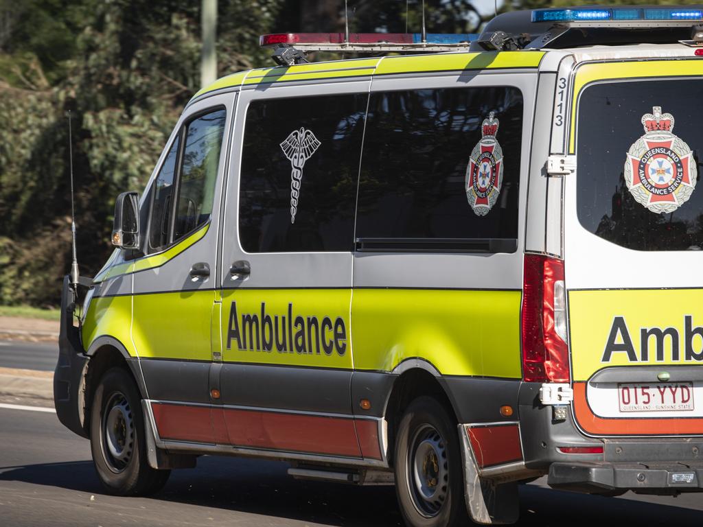 A man has been flown to Bundaberg Hospital after an accident involving a tree on a private property.