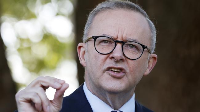 Anthony Albanese said his ‘help to buy’ housing plan was ‘an investment’ in Australia’s future. Picture: Lisa Maree Williams/Getty Images