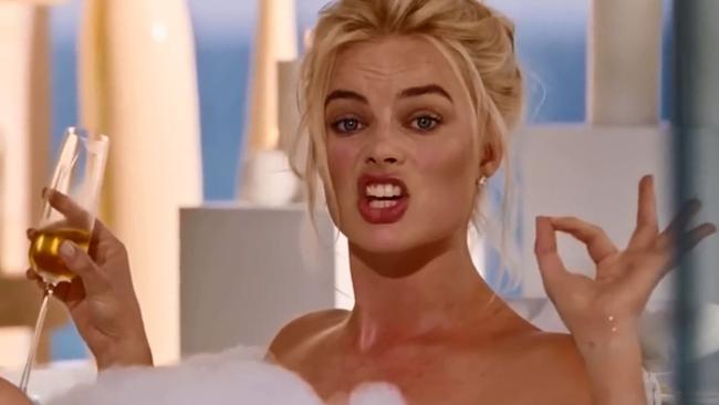 Margot Robbie during the bubble bath scene from The Big Short. Source: YouTube