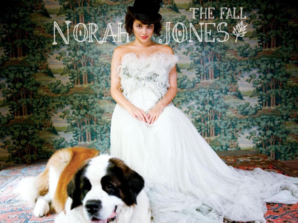 8. The Fall – Photographer Autumn de Wilde “wanted to use a bunch of dogs because she likes working with animals,” says Norah Jones about the image on her fourth album. “We ended up just loving the Saint Bernard so much that we got some shots with just him. He was so beautiful.”