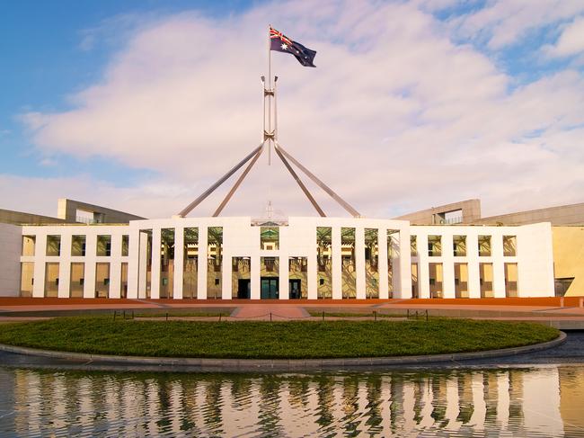 Parliament House in Canberra, Australia.