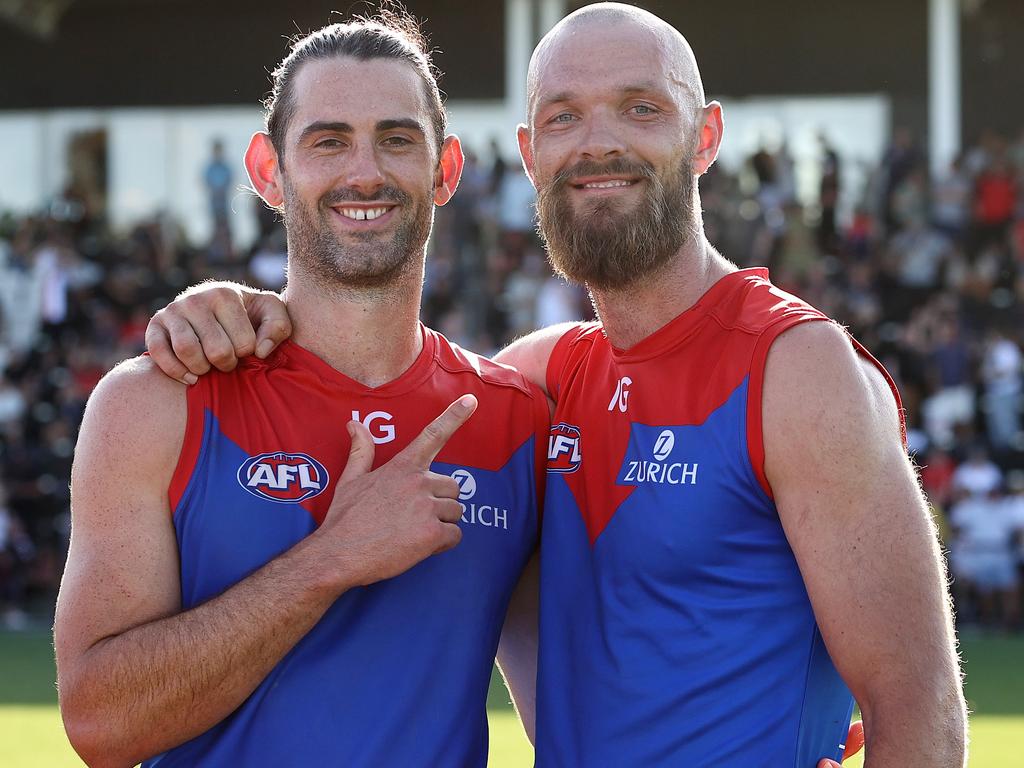 Arguably the two best ruckmen of the last decade, Gawn and Grundy will team up this season for the Demons. Pic: Michael Klein