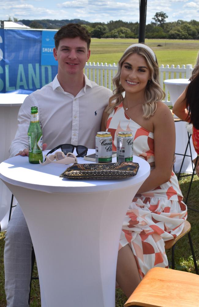 Laura Hayes and Andrew Bundgaard enjoy their day at the Polo By the Sea event in Maroochydore. Picture: Eddie Franklin