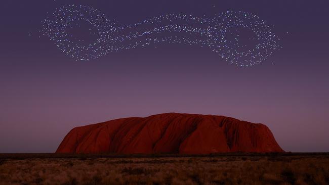 Wintjiri Wiru, a drone show launching at Uluru in May.