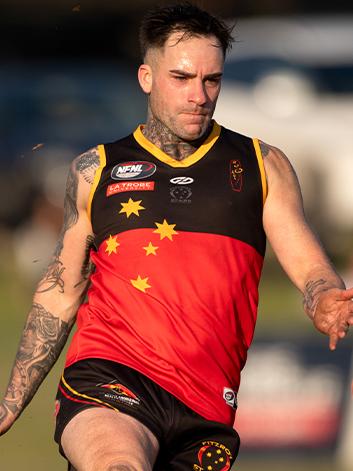 Jai Burns in action for Fitzroy Stars. Picture: Field of View Photography