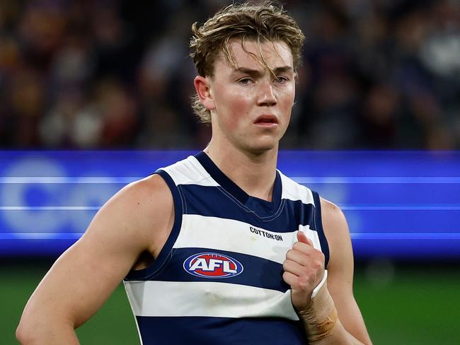 Bruhn was recruited by the Giants in the 2020 AFL draft before he was picked up by the Cats when he requested a trade. Picture: Getty Images