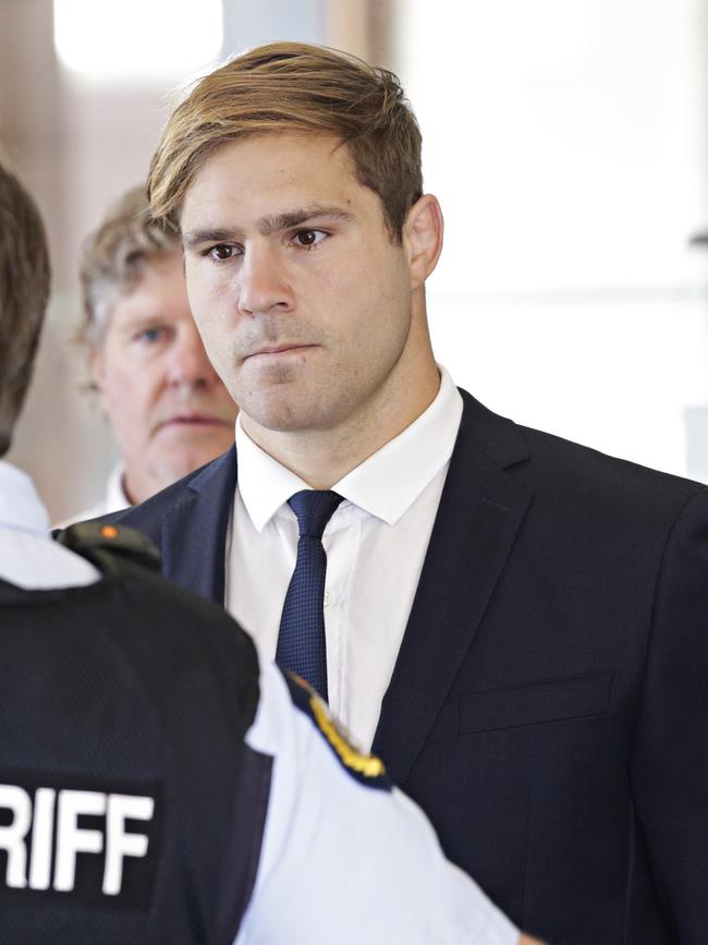 Jack de Belin checks into Downing Centre. Picture: NCA News Wire / Adam Yip