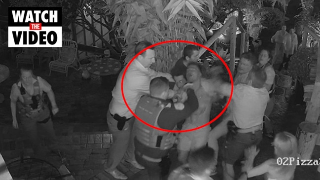 Footage of NRL star Tom Starling punched by officer