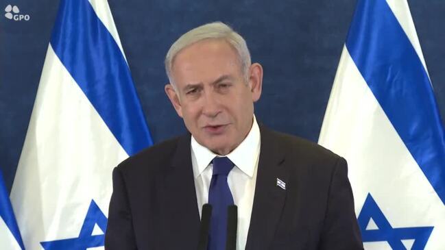 Netanyahu Delivers Statement From Tel Aviv Following Hamas Attacks